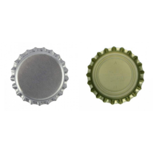 Kapsle 26mm SREBNE z wkładką absorbującą tlen - 50 sztuk
